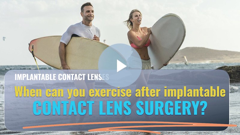When can you exercise after implantable contact lens surgery Eye Laser Specialists Anton Van Heerden Melbourne button