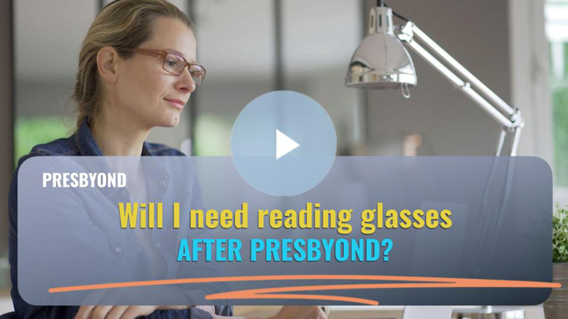 Will I need reading glasses AFTER PRESBYOND Dr Anton van Heerden eye laser specialist melbourne